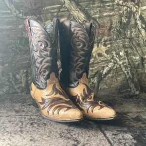Code West leather cowboy boots. Men's size 10 1/2, EE